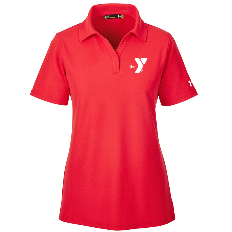 Y  Under Armour Ladies' Corp Performance Polo - Red