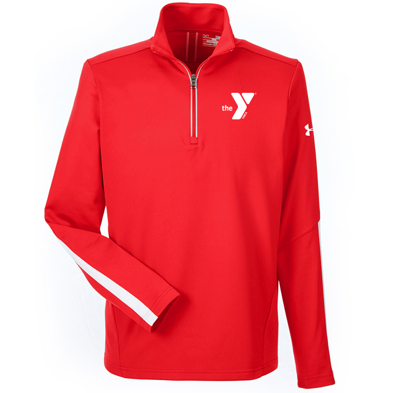 Y Under Armour Men's Qualifier 1/4 Zip - Red