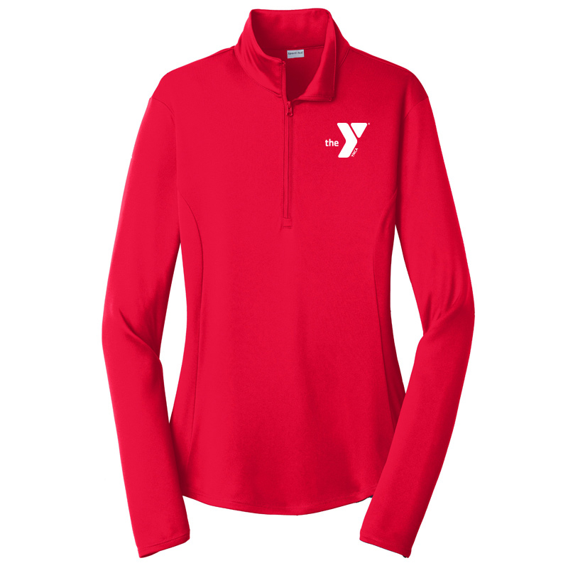 Y Ladies  Competitor 1/4-Zip Pullover - Red