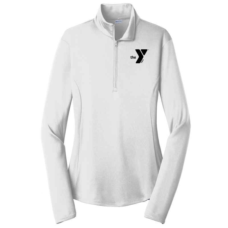Y Ladies  Competitor 1/4-Zip Pullover - White
