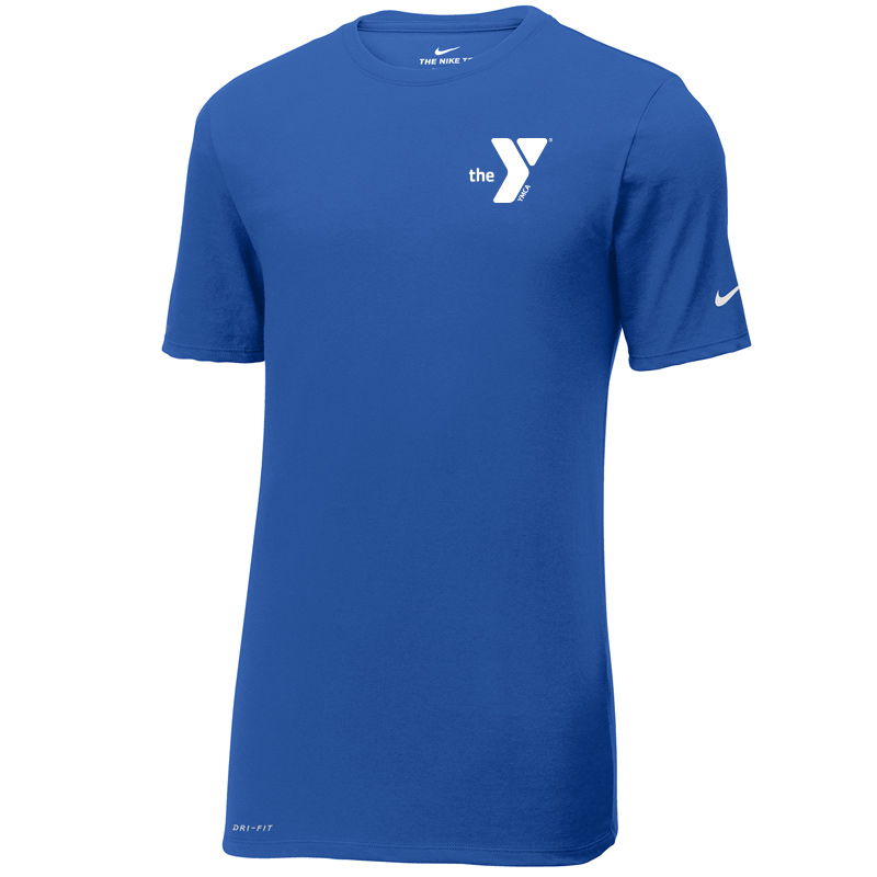 Y Nike Dri-FIT Cotton/Poly Tee - Rushblue